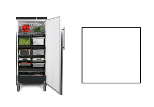  Rieber Lagerkühlschrank | Weiß | 583 Liter | Geeignet für 1 / 1GN | 750 x 750 x (H) 1864/1925 mm 