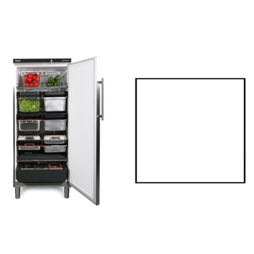  Rieber Lagerkühlschrank | Weiß | 583 Liter | Geeignet für 1 / 1GN | 750 x 750 x (H) 1864/1925 mm 