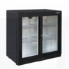 Saro Barkühlschrank | 2 Glastüren | Schwarz | 198L