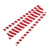 NeumannKoch Papiere rot / weiß gestreifte Smoothie-Strohhalme 250 Stück