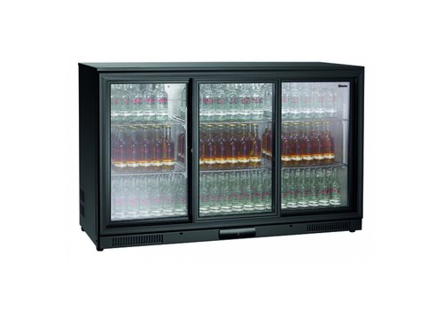  Bartscher Bar Kühlschrank | 3 Glastür | 270L | 1340 x 530 x 845 mm 