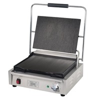 Kontaktgrill | Glatt | Edelstahl | 22(H)x48(B)x44(T) cm