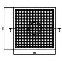 Bodenablauf Edelstahl Vertikal Anschluss | 60(B)x60(T)x28 (H)cm