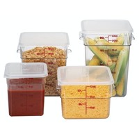 Lebensmittelbehälter Polycarbonatdeckel | 6 Stück | 3 Formate