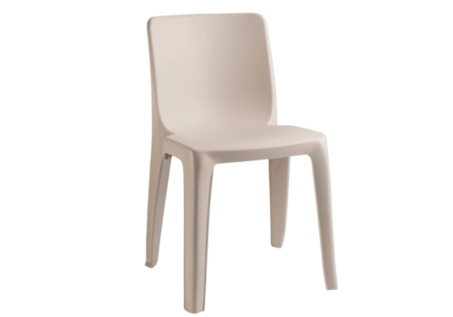  NeumannKoch Stapelbarer Stuhl aus Kunststoff beige innen / außen 