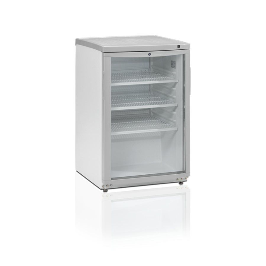 Bar Kühlschrank Weiß | Glastür | 92 Liter | LED-Beleuchtung | 503x567x (H) 775mm