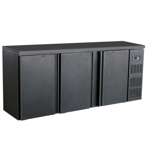  Combisteel Black Bar Cooler mit 3 Türen | 537 Liter | 200x51x (h) 86 cm 