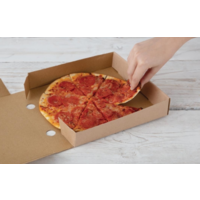 biologisch abbaubare Pizzaschachteln aus Pappe 23cm | 100 Stück