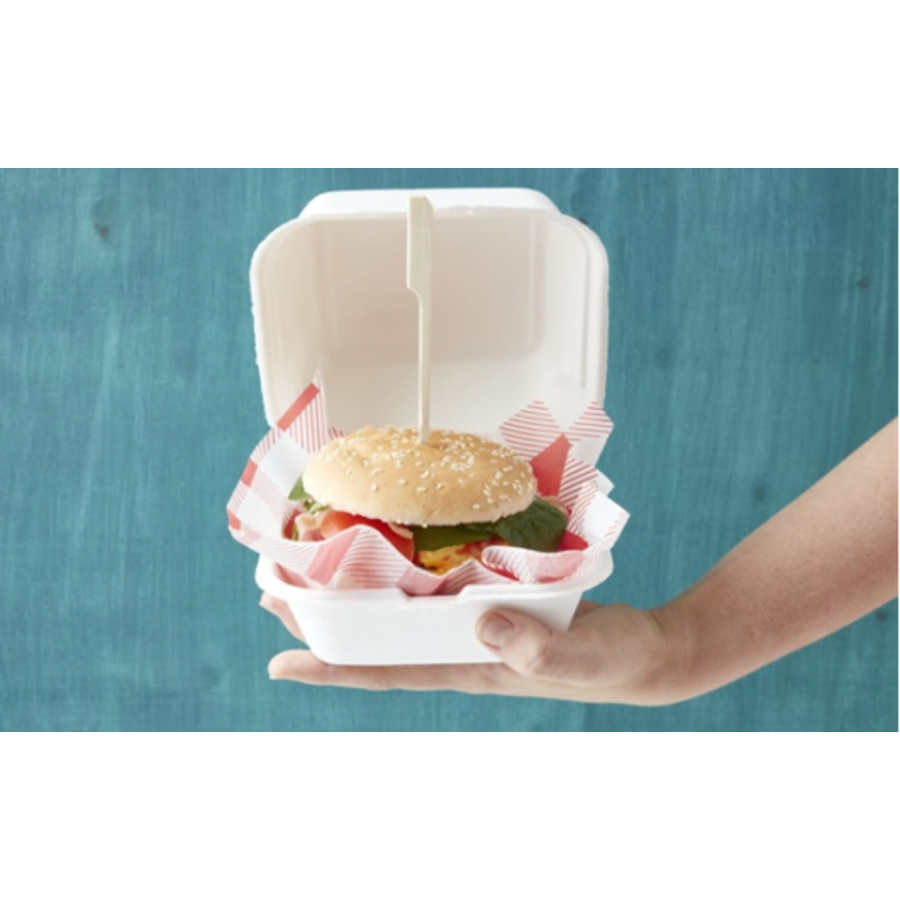 Abbaubare Hamburgerbehälter 500 Stück | 15,3 cm