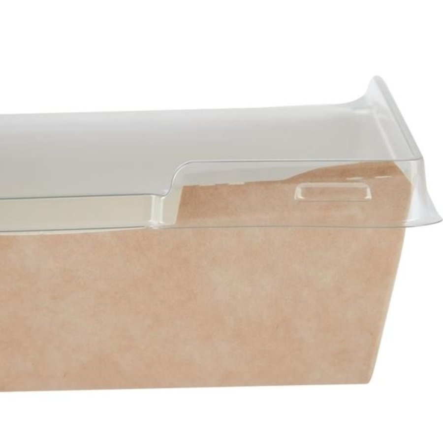 rechteckige Kraft-Food-Boxen mit wiederverwertbarem Deckel 910 ml (200 Stück)