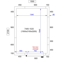 Kühlraum 1500X2100X2200