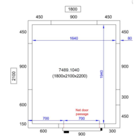 Kühlraum 1800X2100X2200