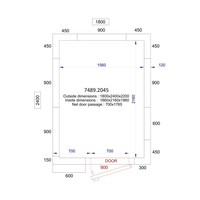 Gefrierschrank 180X240X220 cm