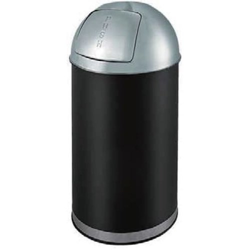  Combisteel Abfallbehälter mit Schiebedeckel | Schwarz | 35L 