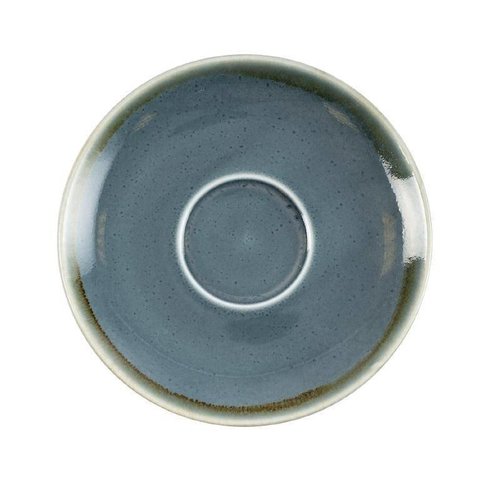  Olympia Blaue Porzellan-Cappuccino-Gerichte 16 cm (9 Stück) - Auslass 