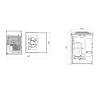 Kühl- / Gefrierschrank mit Motor