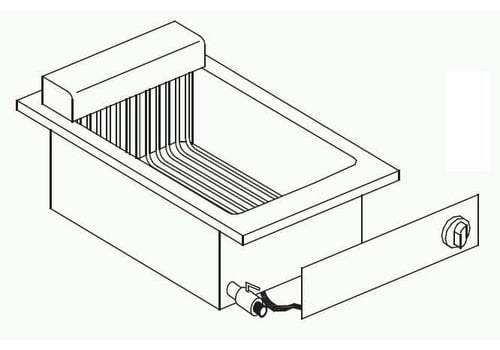  Combisteel Einzelne elektrische Friteuse | 10 l | 400 V / 7,25 kW 