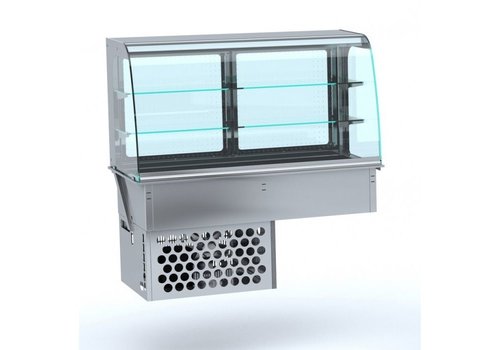  Combisteel Gebogene Kühlvitrine | LED | 0/+4 - +5/+10 °C 