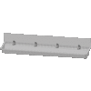 NeumannKoch SS 304 Waschtrog mit 4 Wasserhähnen | 240 x 19,7 x 47,4 cm
