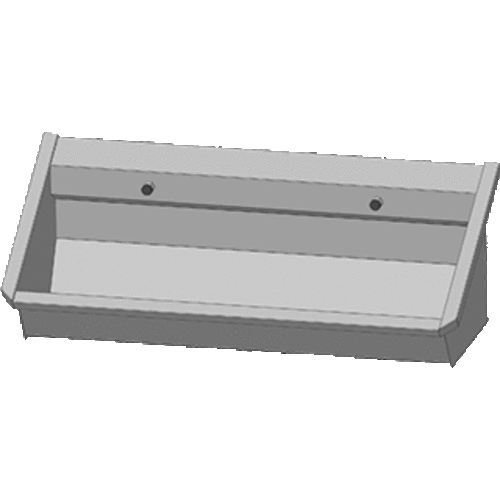  NeumannKoch SS 304 Waschtrog mit 2 Wasserhähnen | 120 x 43 x 49 cm 