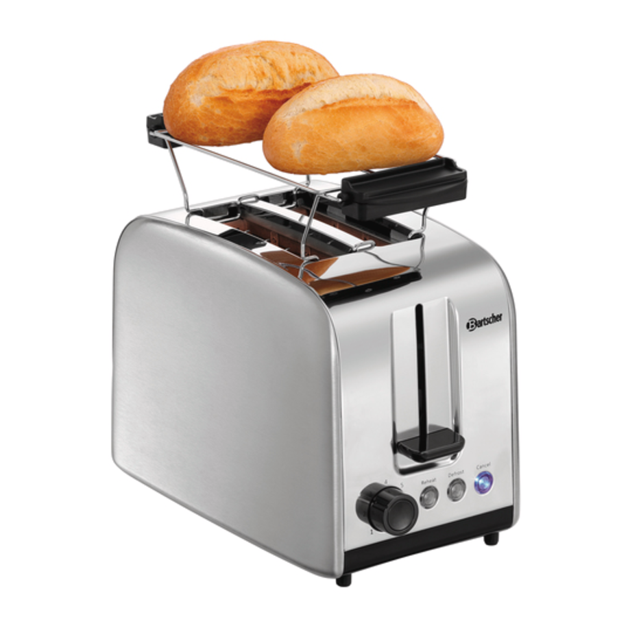 Toaster | B160mmxT270mmxH200mm | Rostfreier Stahl