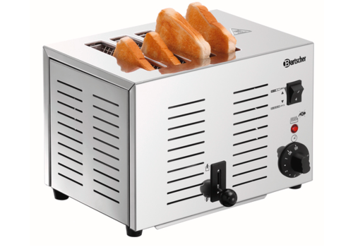  Bartscher Toaster | Edelstahl | 4 Steckplätze 