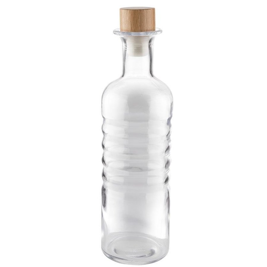 Glaskaraffe | Ringmuster | 0,8 Liter