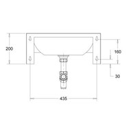 Wandwaschbecken | D - Form