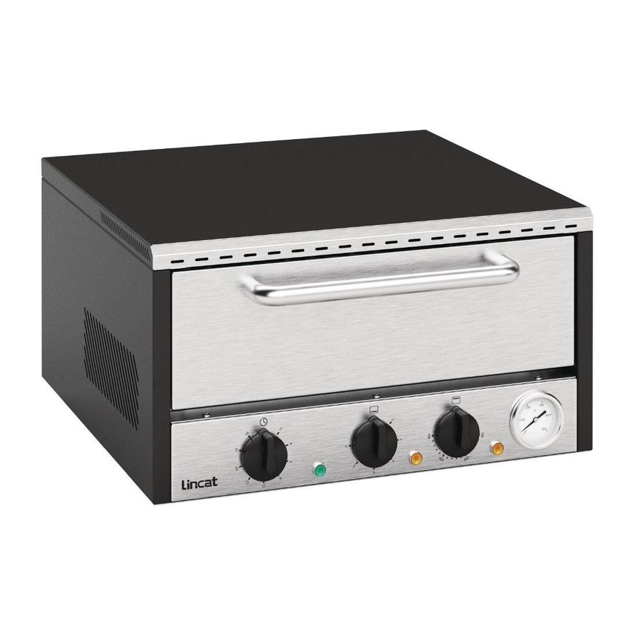 Lynx 400 Pizzaofen schwarz LPDO/B | 230 V | Edelstahl | 30 x 53 x 55,8 cm