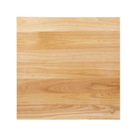 Vorgebohrte quadratische Kautschukholz-Tischplatte natur | natural 700 x 700 mm | 9,29kg