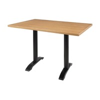 Vorgebohrte rechteckige Tischplatte | Eschenfurnier | 1100 x 700 mm