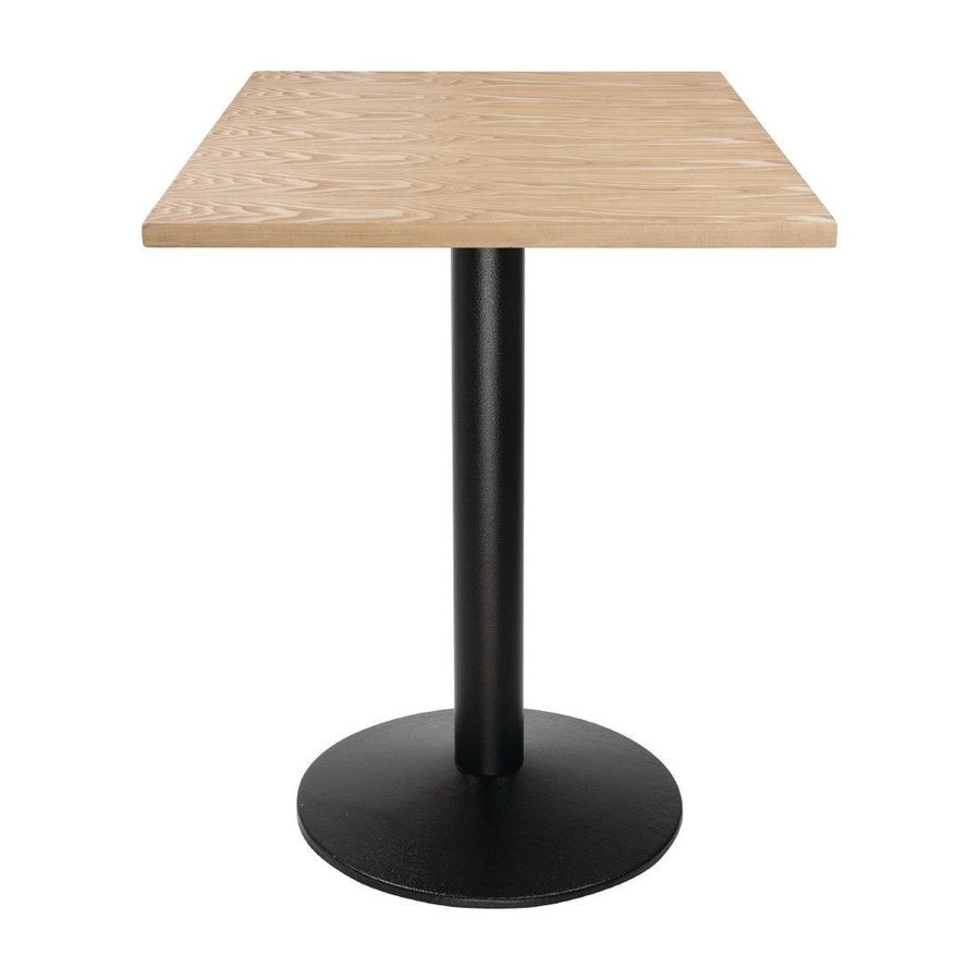 Tischplatte | Vorgebohrtes Quadrat | Eschenfurnier | 700 mm