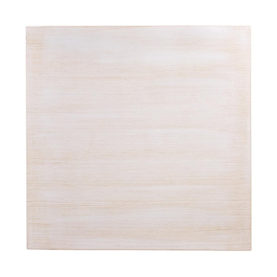 Tischplatte | Vorgebohrt | Quadrat | Jahrgang | Weiß | 700 mm