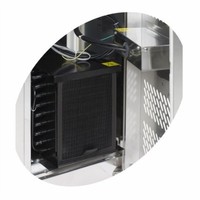 Kühlwerkbank aus Edelstahl | Ohne Rückwand | 3-Türer | 180 x 70 x 88 cm