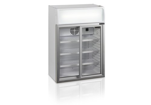  NeumannKoch Kühlschrank anzeigen | Weiß | Glasschiebetüren | LED | 65,5 x 39 x 93 cm 