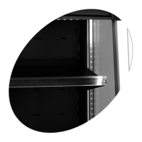 Frontkühler offen | Schwarz | 2 bis 8 °C | 64 x 64 x 154 cm
