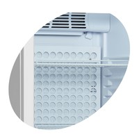 Medizinischer Kühler | Weiß | Alarmanschluss | 5 Regale | 60x64x180 cm