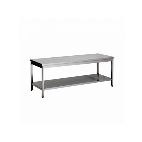  Combisteel Arbeitstisch aus Edelstahl | 60kg | 200x60x60cm 