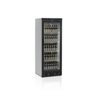 Flaschenkühler | Schwarz | LED-Innenbeleuchtung | 60x64x164cm