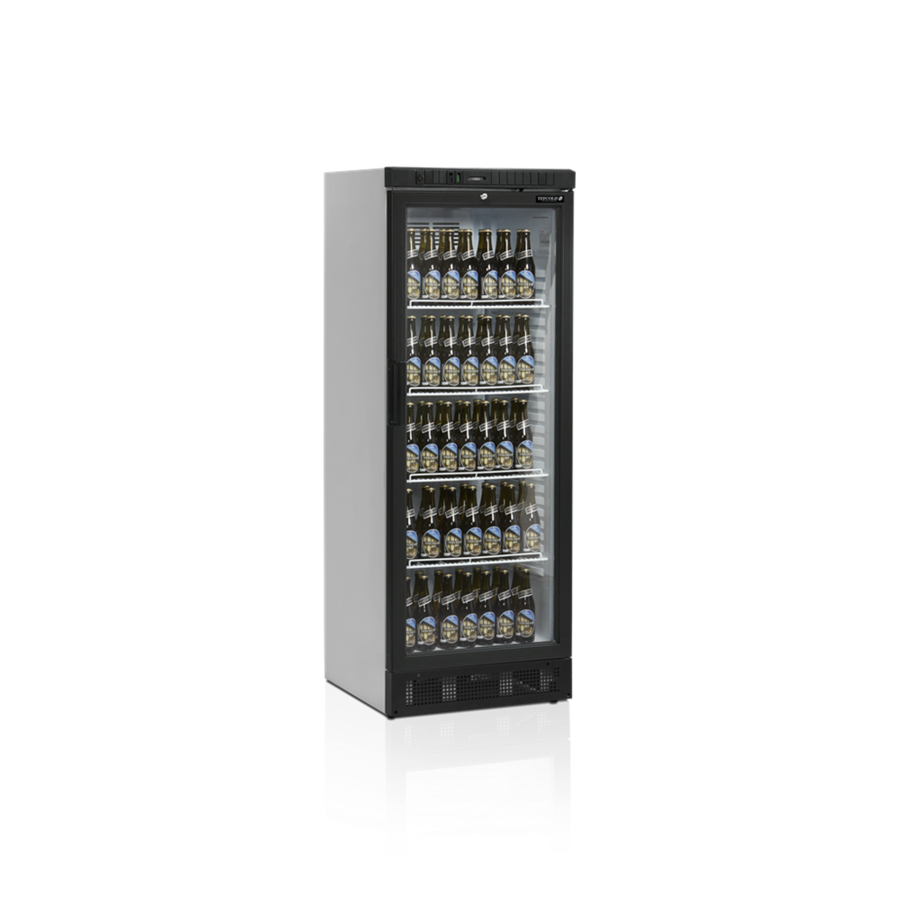 Flaschenkühler | Schwarz | LED-Innenbeleuchtung | 60x64x164cm