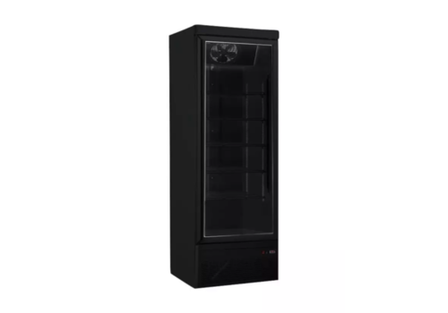  Saro Gefrierschrank mit Glastür | -18 / -22C° | schwarz | 75 x 76 x 199,7 cm 