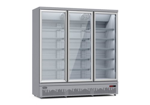  Combisteel Kühlschrank 3 Glastüren | 1530 Liter | 199,7x71x156,9(h) cm 