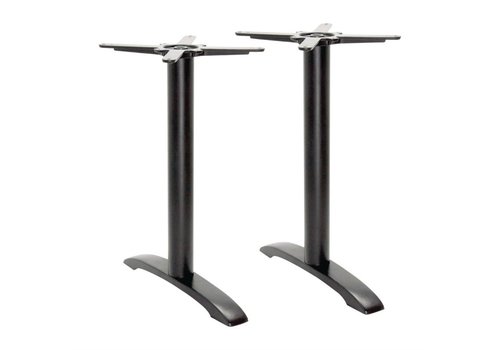  NeumannKoch Doppeltes Tischbein aus Gusseisen | Schwarz | Höhe 70 cm 