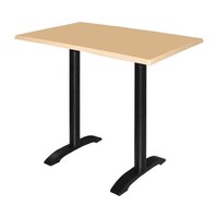 Doppeltes Tischbein aus Gusseisen | Schwarz | Höhe 70 cm