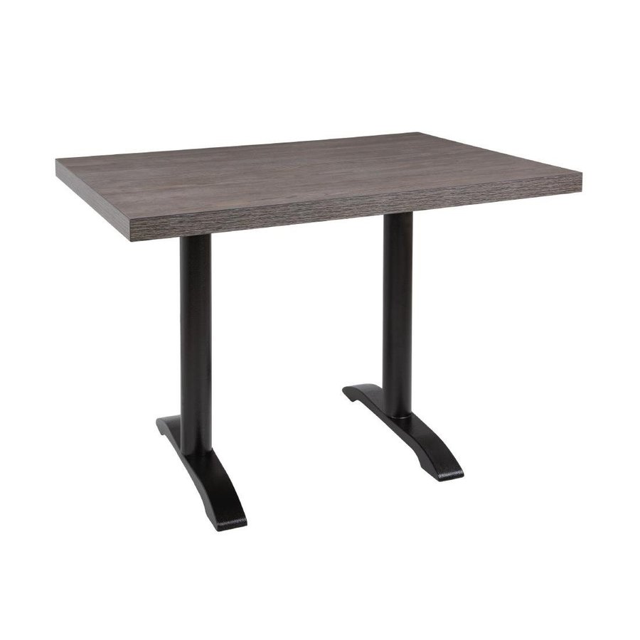 Vorgebohrte rechteckige Tischplatte | Vintage Holz | 1100x700mm