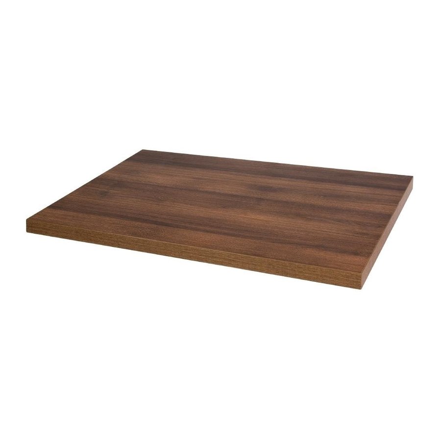 Vorgebohrte rechteckige Tischplatte | Rustikale Eiche | 1100x700mm