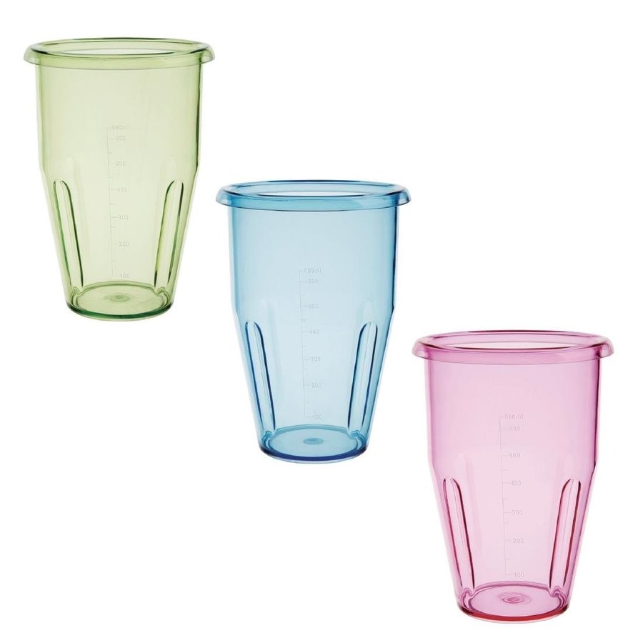 Milchshakebecher | Dreierpack | 0,9L | Tritan