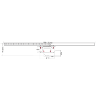 Bodenablauf Edelstahl Horizontal/Vertikal Anschluss | 150(B)x20(T)x17(H) cm