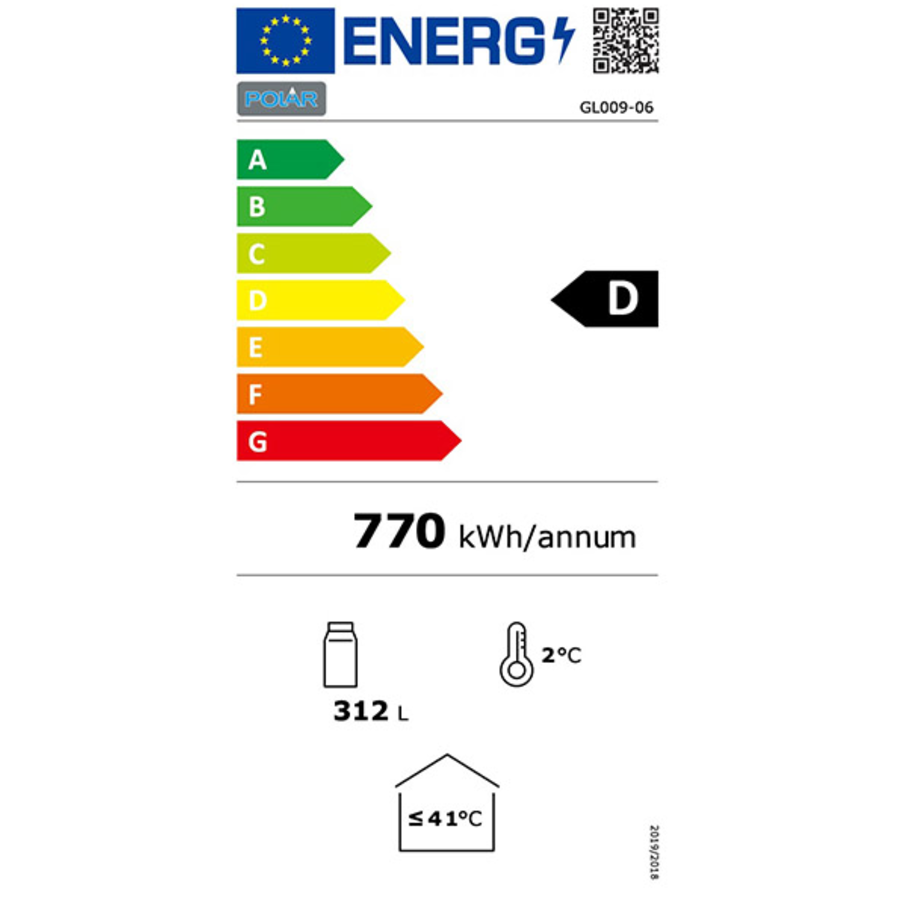 Barkühlung | 3 Türen | 330L | 52x135x90cm