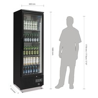 Kühlschrank | Glastür | 70 Flaschen | 187(H)x60(B)x51(T)cm